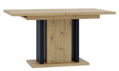 Jídelní rozkládací stůl JANGA artisan/černá 140(180)x75