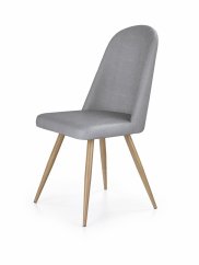 Jedálenská stolička K214 sivá/dub medový