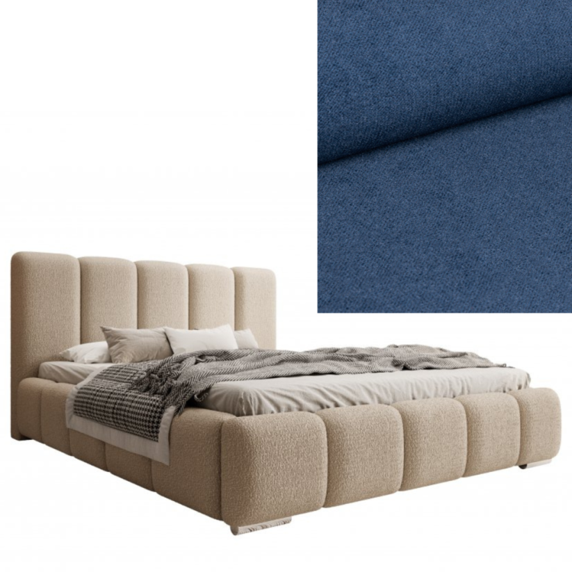 Čalouněná postel BASIC 140X200 výběr z barev - Výběr potahové látky (MD): KRONOS_05