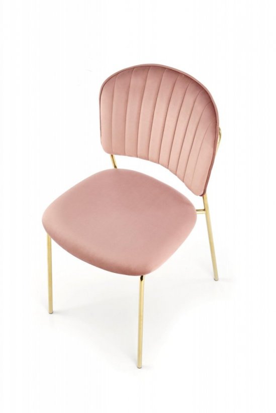 Jedálenská stolička K499 ružová