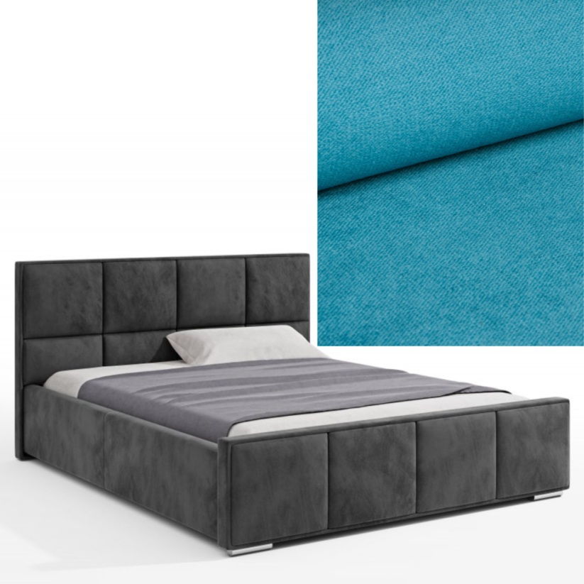 Čalouněná postel BELLA 120x200 výběr z barev - Výběr potahové látky (MD): KRONOS_13