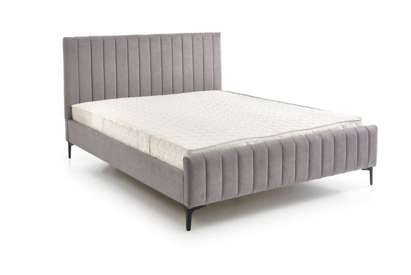 Čalouněná postel FRANCESCA 160x200 světle šedá