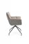 Otočná stolička / kreslo K523 sivá