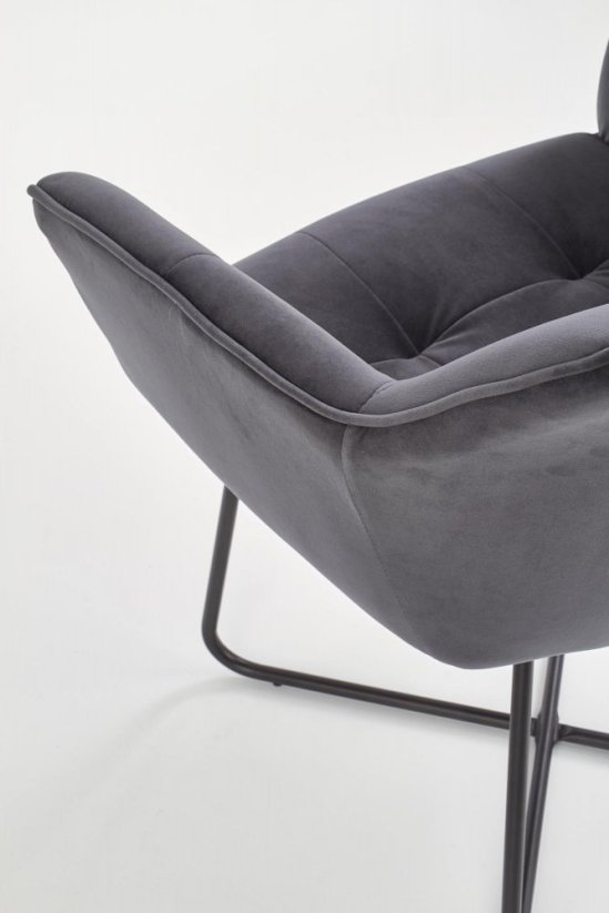 Jídelní židle / křeslo K377 šedé
