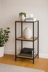 Regál 3 ARCANA 400775 přírodní/černá