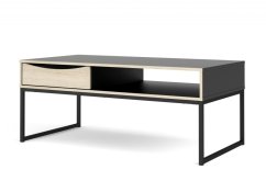 Konferenční stolek Sheba černý MAT/dub sonoma