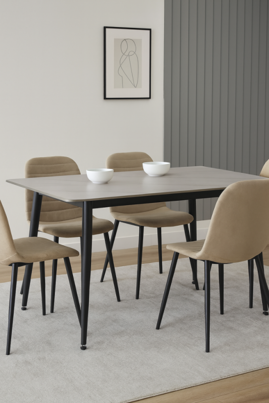 Jídelní stůl CERAMON 120x80 bílý