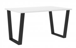 Jídelní stůl KAISARA černá/bílá 138x67