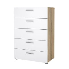 Komoda Pedro 508 dub sonoma/bílý lesk