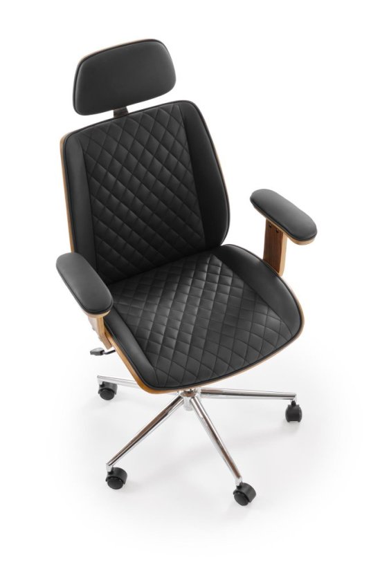 Kancelárske kreslo TIMBER orech/čierna