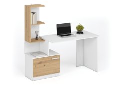Psací stůl MISO bílá/dub artisan