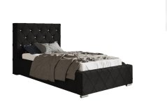 Čalouněná postel BED 4 90x200 černá