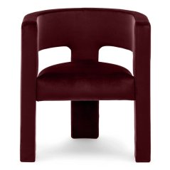 Čalúnené kreslo ZORA MAGIC velvet vínové