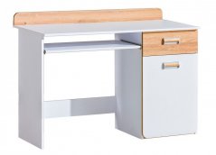 Pracovný stôl LIMO L10 biela/dub nash