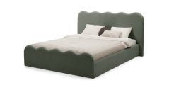 Čalouněná postel TÁŇA 160x200 Now or never zelená