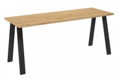 Jedálenský stôl KOLINA čierna/artisan 185x90
