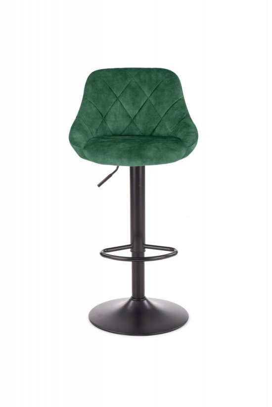 Barová stolička H101 tmavo zelená