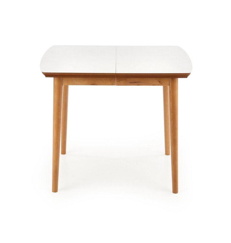 Rozkladací jedálenský stôl BRADLEY 140(185)x80 dub lefkas/biely