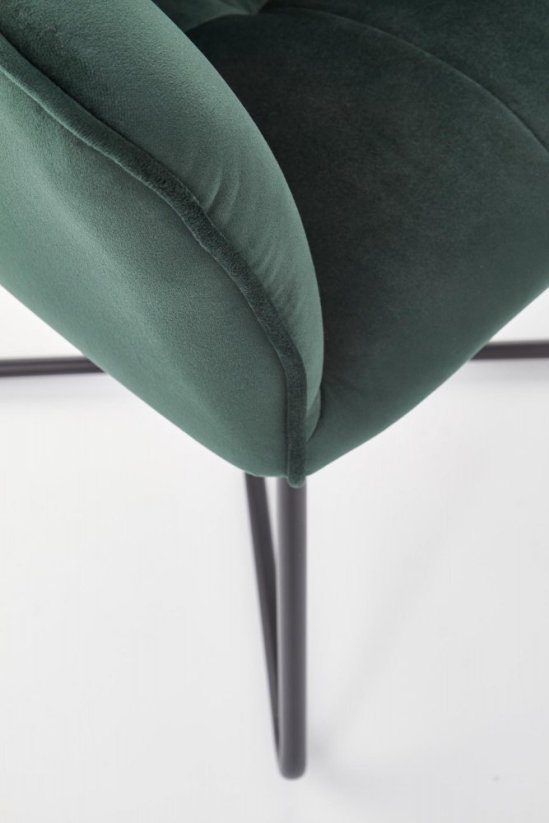 Jídelní židle / křeslo K377 tmavě zelená