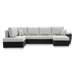 Sedacia súprava VEGAS 315/190 ĽAVÁ sivá/čierna