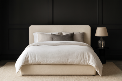 Čalouněná postel TEDDY 140x200 bílá