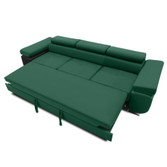 Třímístná rozkládací pohovka RIGATTO zelená