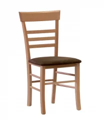 Jedálenská stolička SIENA s čalúneným sedákom - výber z odtieňov