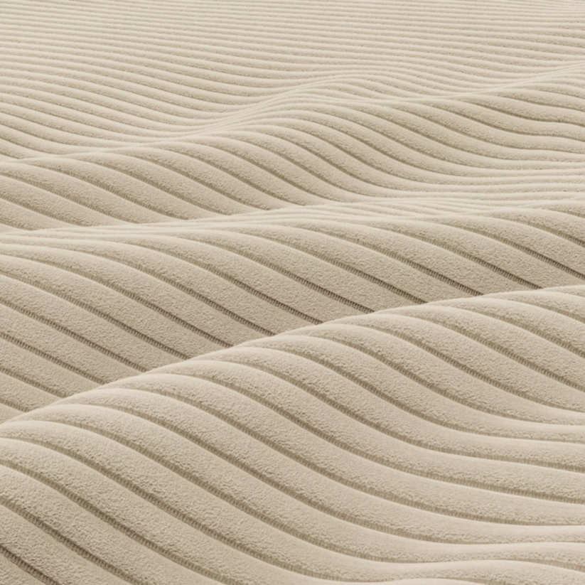 Rozkládací třímístná pohovka FIREZE + podnožka FIREZE béžová