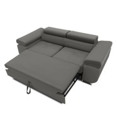 Dvojmiestna pohovka RIGATTO svetlo sivá rozkladacia