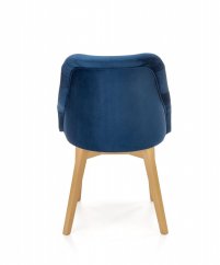 Jedálenská stolička TOLEDO 2 dub medový/modrá