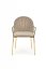 Jídelní židle / křeslo K500 béžová/černá