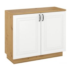 Komoda Flower 100 2D dub artisan/biela