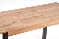 Rozkladací jedálenský stôl GINO 100(135)x60 dub wotan/čierny