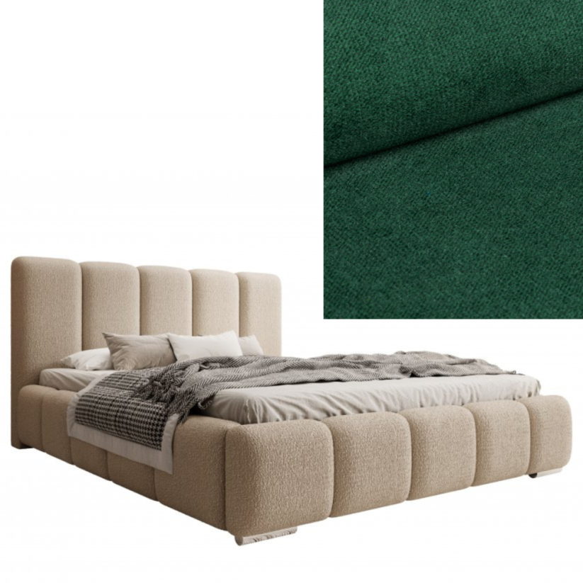 Čalouněná postel BASIC 180X200 výběr z barev - Výběr potahové látky (MD): KRONOS_19