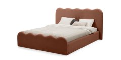 Čalouněná postel TÁŇA 160x200 Now or never měděná