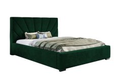 Čalúnená posteľ BED 9 200x200 tmavo zelená