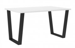 Jídelní stůl KAISARA černá/bílá 138x90