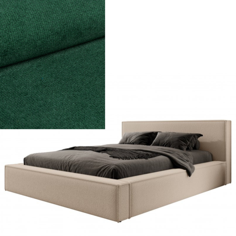 Čalouněná postel ASTURIA 160x200 výběr z barev - Výběr potahové látky (MD): KRONOS_19
