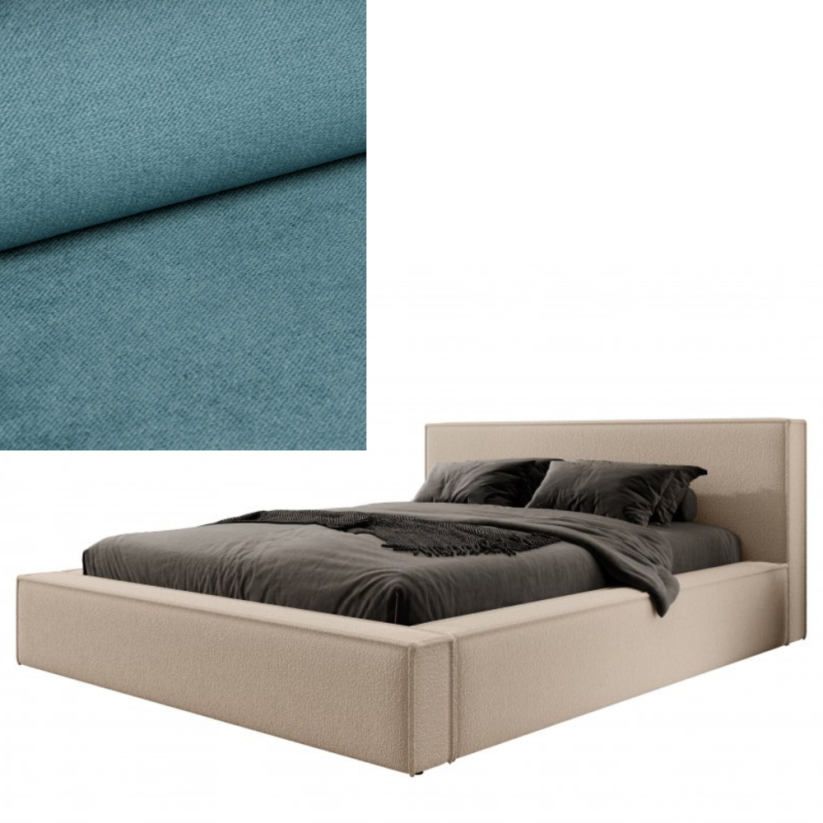 Čalouněná postel ASTURIA 160x200 výběr z barev - Výběr potahové látky (MD): KRONOS_26