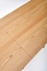 Rozkladací jedálenský stôl DERRICK 160(200)x90 dub prírodný/čierny