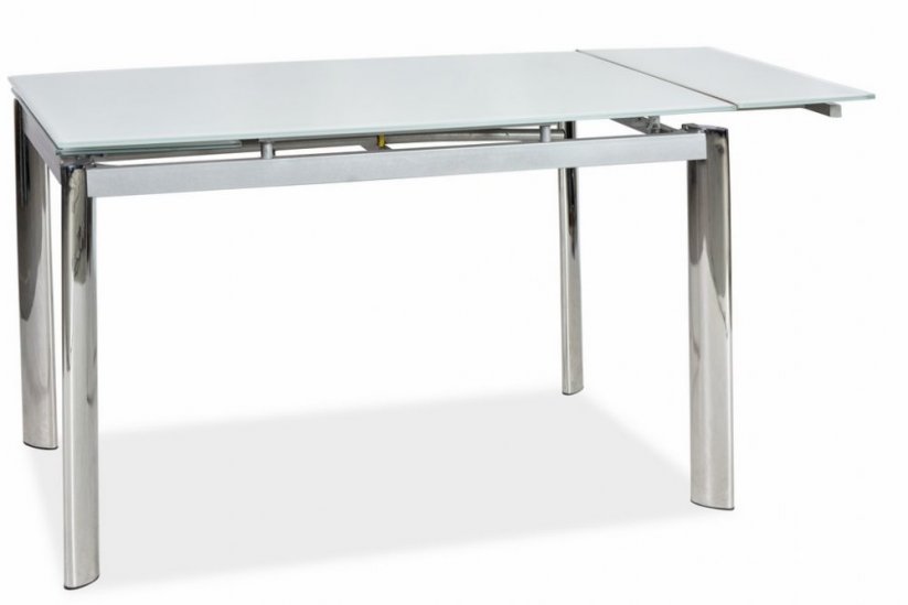 Rozkladací jedálenský stôl GD020 čierny 120(180)x80