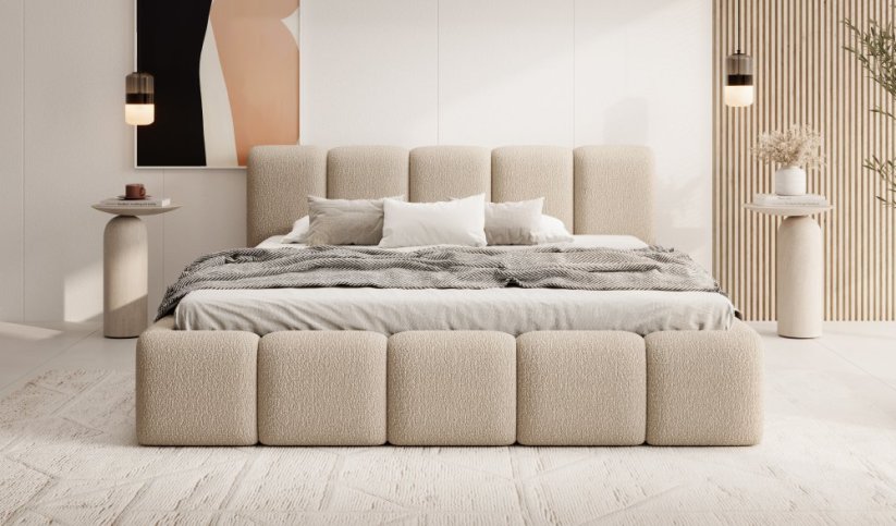 Čalúnená posteľ PRIMO 140x200 výber z farieb
