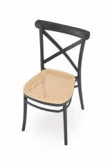 Záhradná stolička K512 čierna/hnedá
