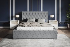 Čalúnená posteľ BED 4 180x200 sivá