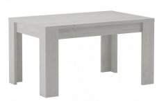 Rozkladací jedálenský stôl INDIANAPOLIS jaseň biely 120(160)x80