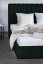 Čalouněná postel MAGGIE zelená/kovový rám 140X200