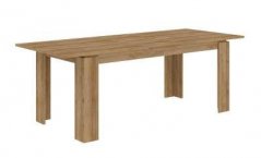 Rozkladací jedálenský stôl MORGA dub riviéra 180(220)x90x76