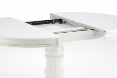 Rozkladací jedálenský stôl WILLIAM 90(124)x90 biely