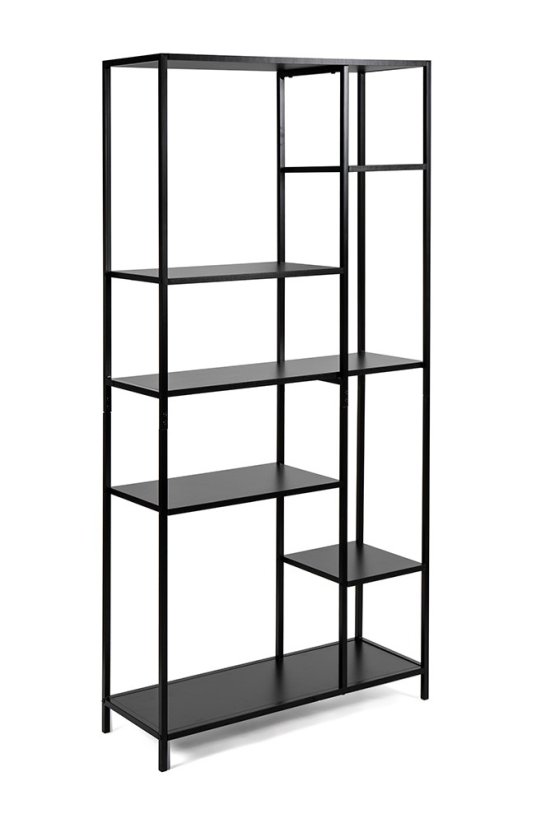 Regálová knihovna ARCANA 401080 černá