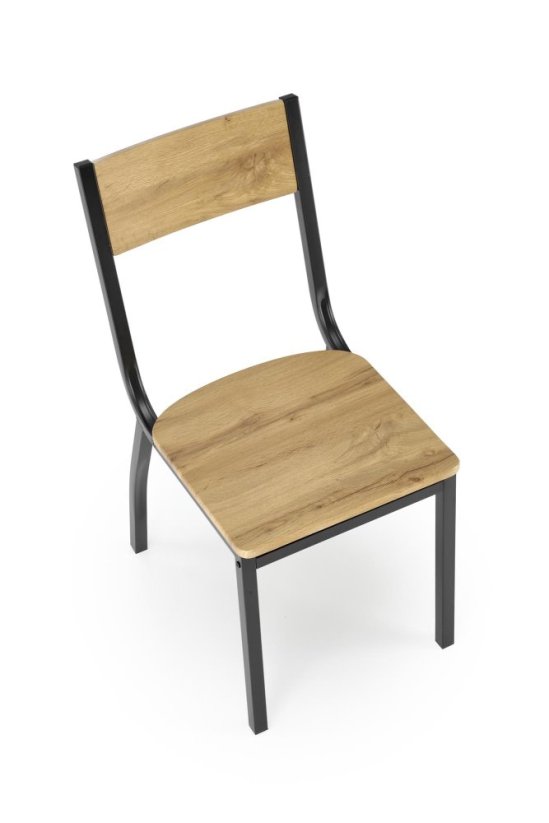 Jedálenský set 4+1 MILTON prírodný/čierny